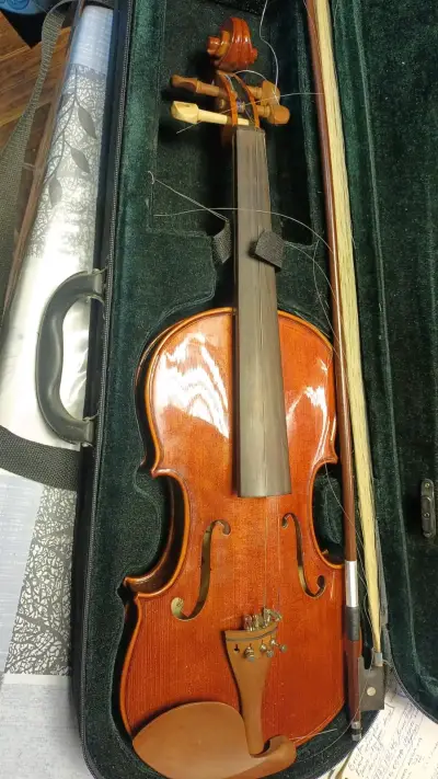 Violín acústico con estuche y arco - miniatura 2