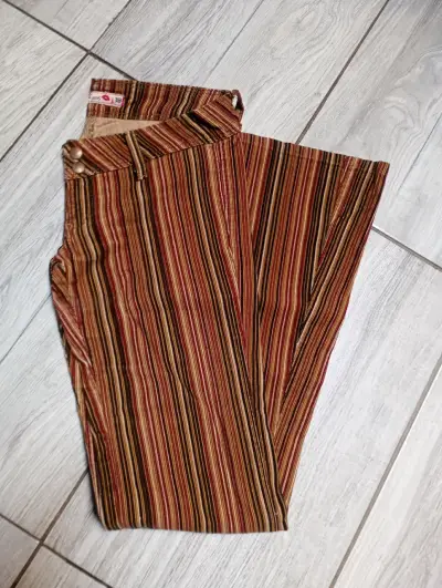 Pantalones acampanados a rayas Foster talla 38 - miniatura 1