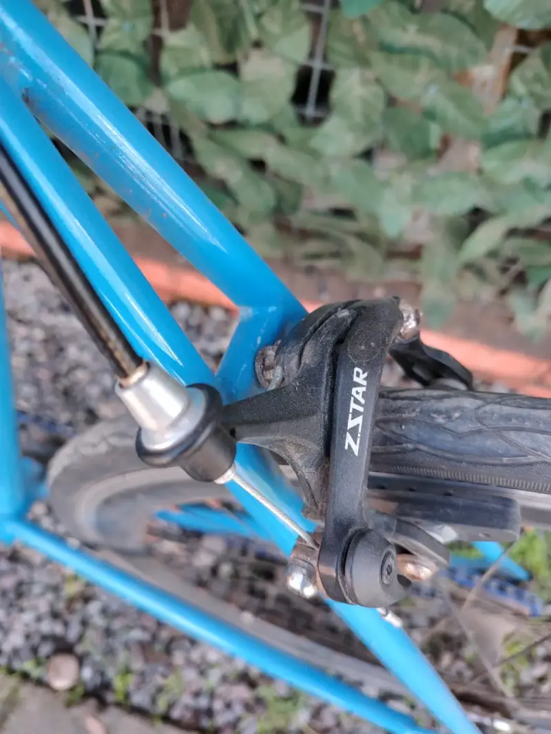 Bicicleta speed calavera azul con frenos Zstar - 4