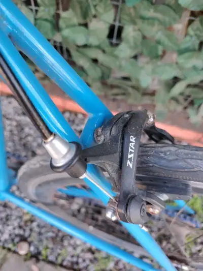 Bicicleta speed calavera azul con frenos Zstar - miniatura 4
