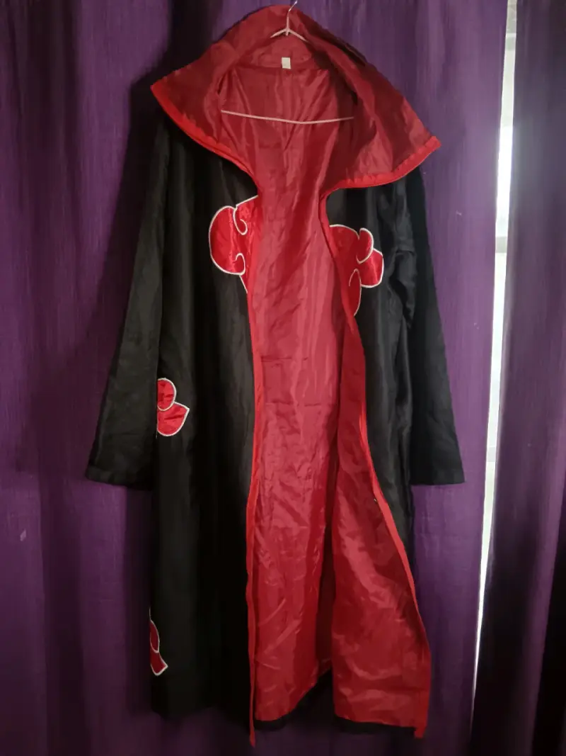 Capa cosplay Akatsuki negra y roja (XXL) - 3