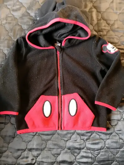 Polerón infantil Mickey Mouse gris y negro - miniatura 3