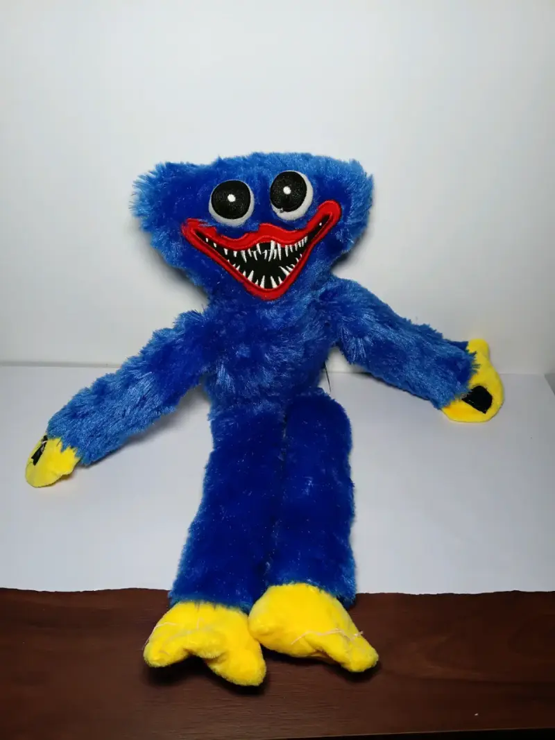 Peluche Huggy Wuggy azul y amarillo