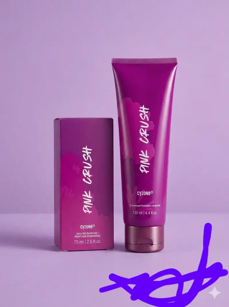 Set de Perfume y Crema Cyzone Pink Crush