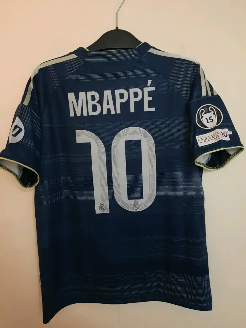 Camiseta Real Madrid Mbappé 10 Adidas Azul - 2