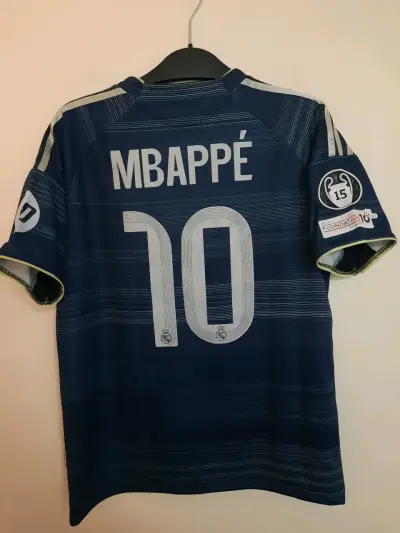 Camiseta Real Madrid Mbappé 10 Adidas Azul - miniatura 2