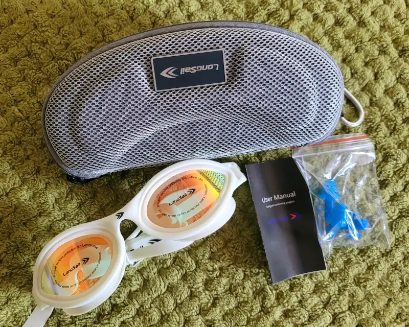 Gafas de natación Lonsail con estuche y tapones - 1