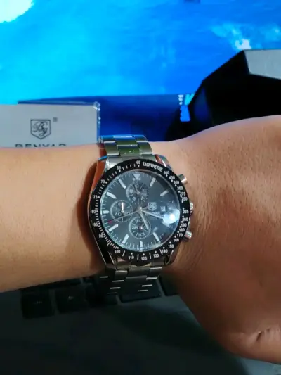 Reloj  Pulsera Benyar Cronógrafo Acero Inoxidable - miniatura 5