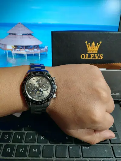 Reloj mecánico Olevs para hombre con cronógrafo - miniatura 3
