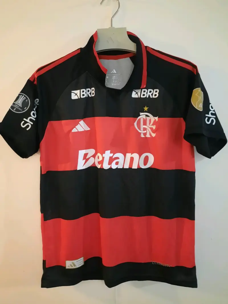 Camiseta Flamengo Adidas Negra y Roja - 1