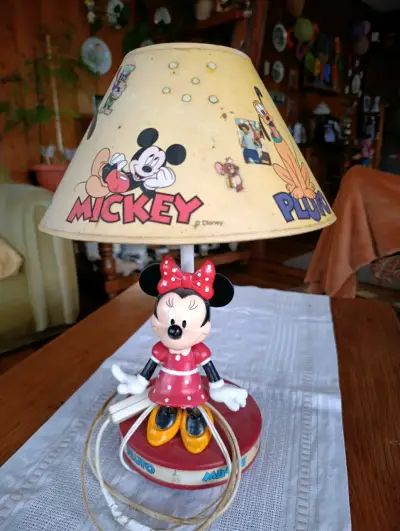 Lámpara de mesa original Disney vintage - miniatura 1