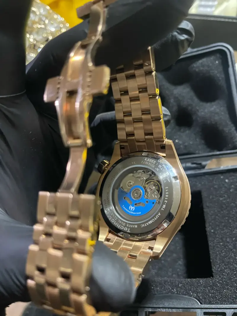 Reloj automático dorado TechnoMarine - 3