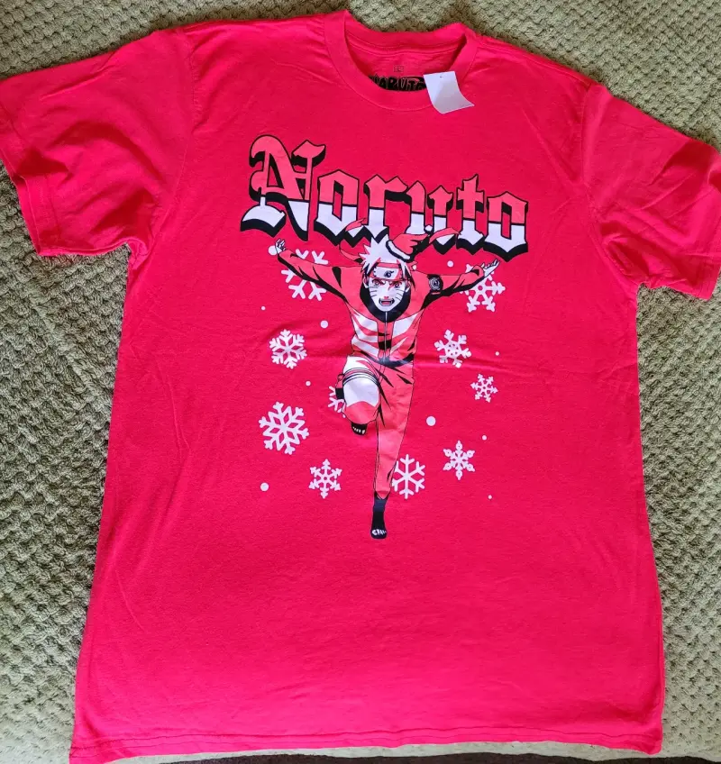 Polera roja de Naruto para hombre - 1