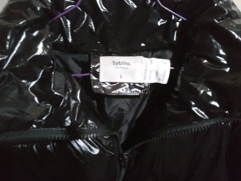 Chaqueta Puffer Mujer Negra Talla L - 2