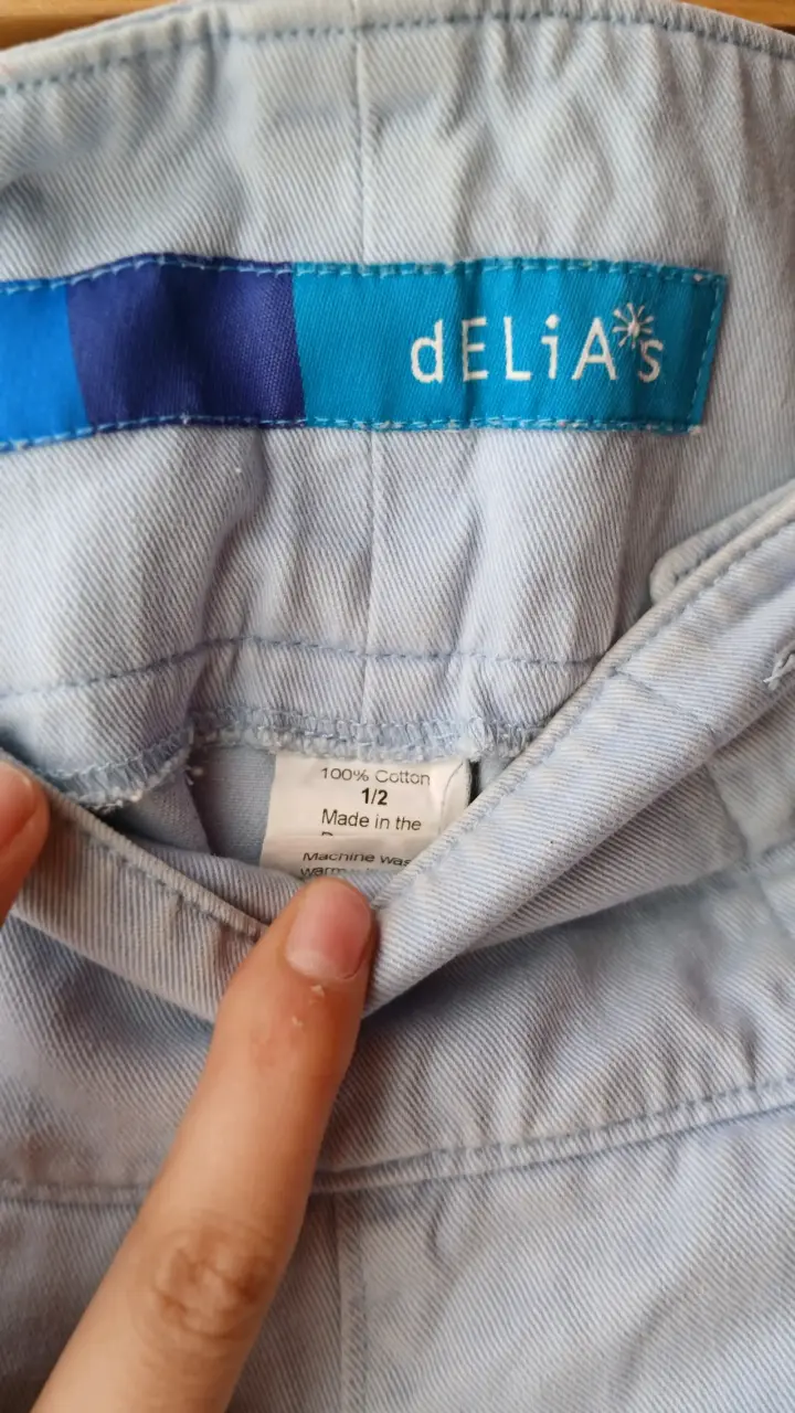 Pantalones de algodón celestes talla 36 - 3