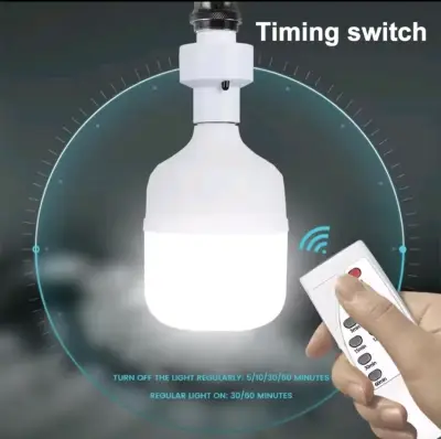 Portalámparas con control remoto y temporizador - miniatura 2