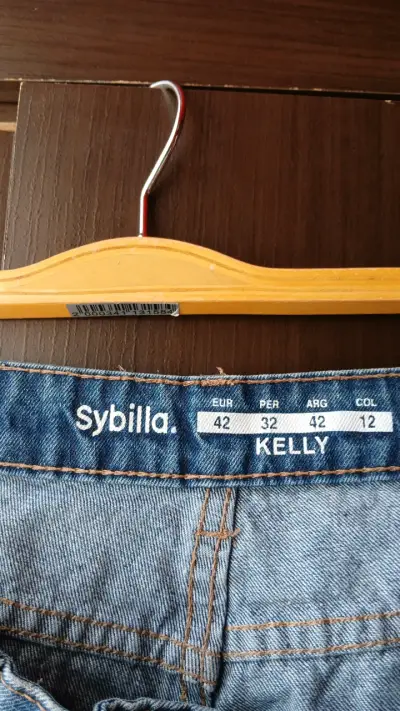 Jeans desgastados Sybilla Kelly para mujer - miniatura 2