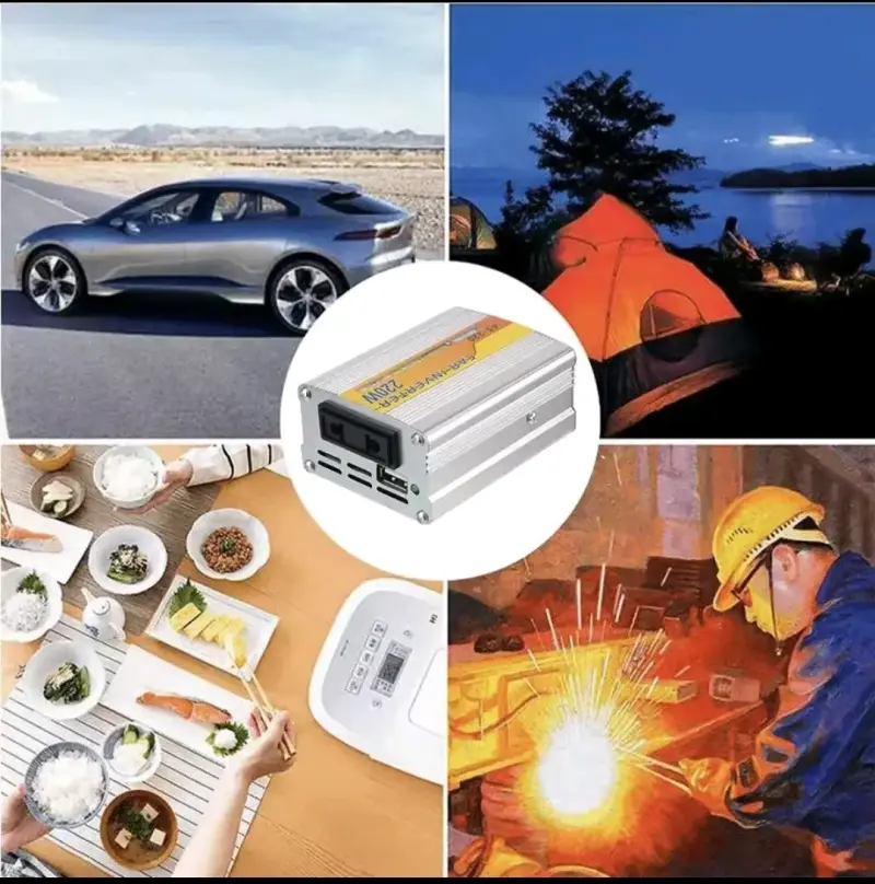 Inversor de Corriente para Auto 220W 12V a 220V - 2