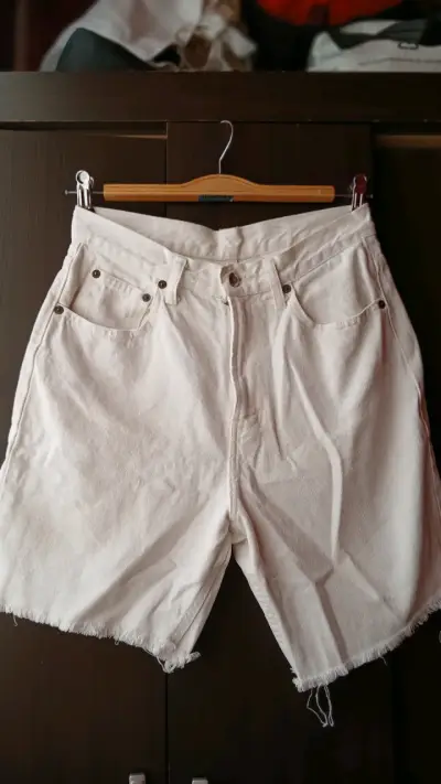 Shorts de mezclilla blancos GAP - miniatura 1