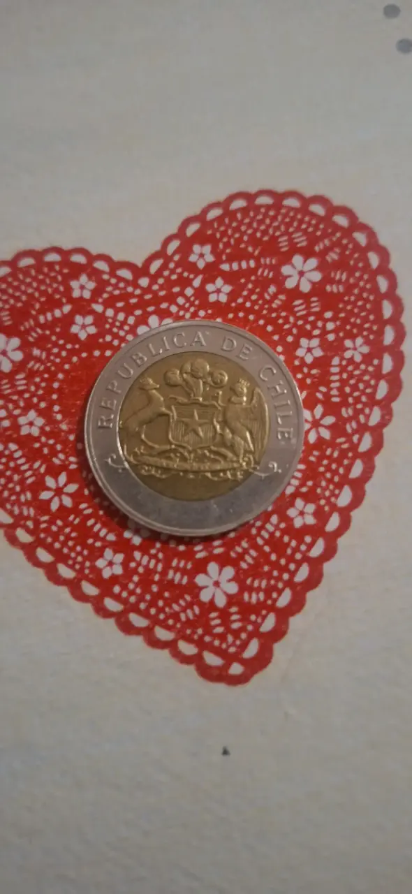 Moneda de ensayo 500 Pesos Chile bimetálica - 2