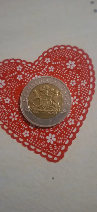 Moneda de ensayo 500 Pesos Chile bimetálica - miniatura 2