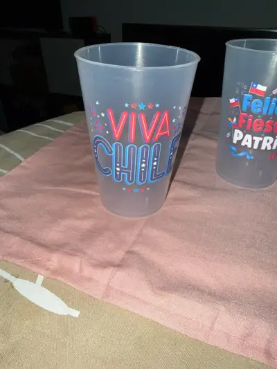 Vasos reutilizables Fiestas Patrias Chile - miniatura 4