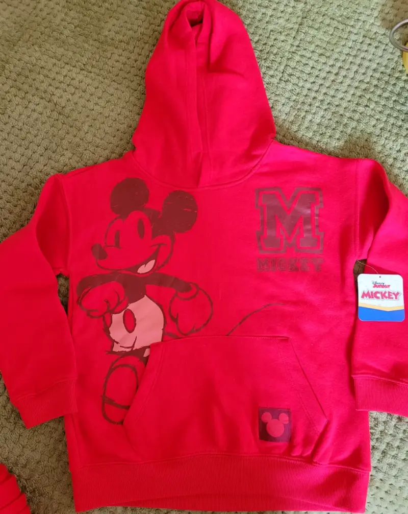 Conjunto de polerón y pantalón Mickey rojo para niños - 2