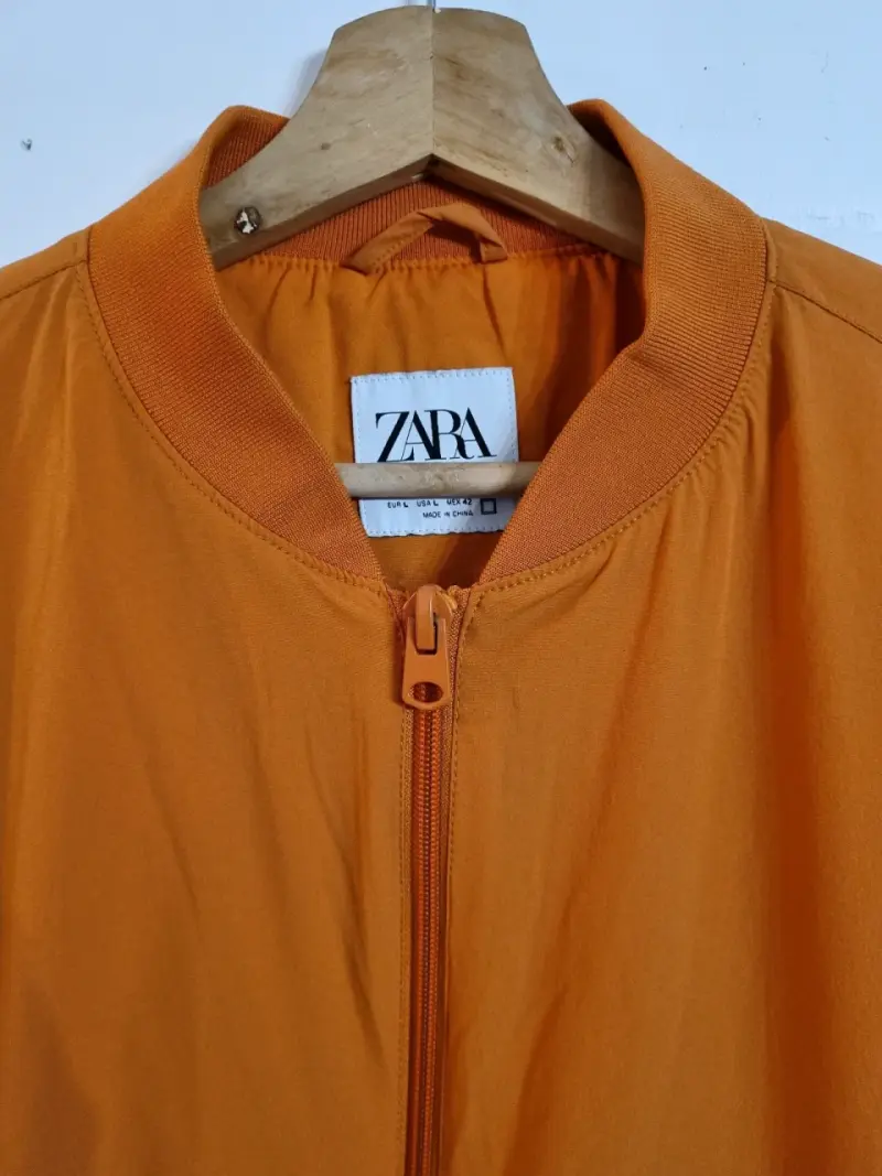 Chaqueta bomber naranja Zara para hombre - 2