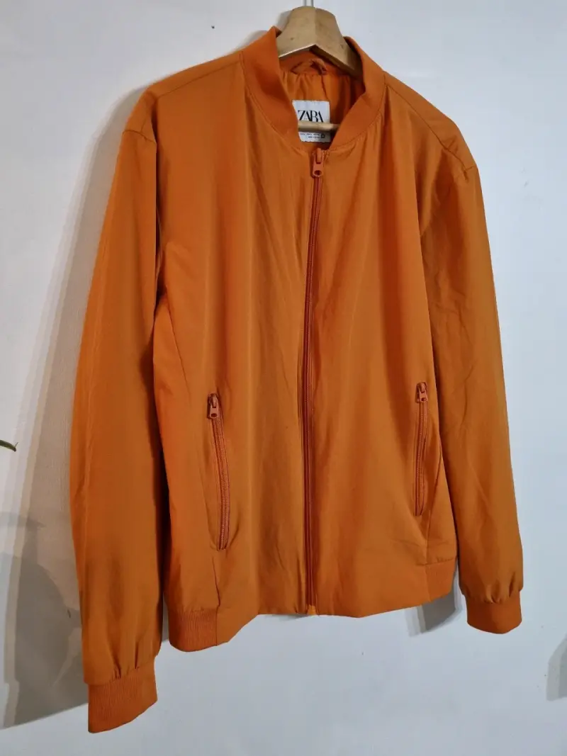 Chaqueta bomber naranja Zara para hombre - 3