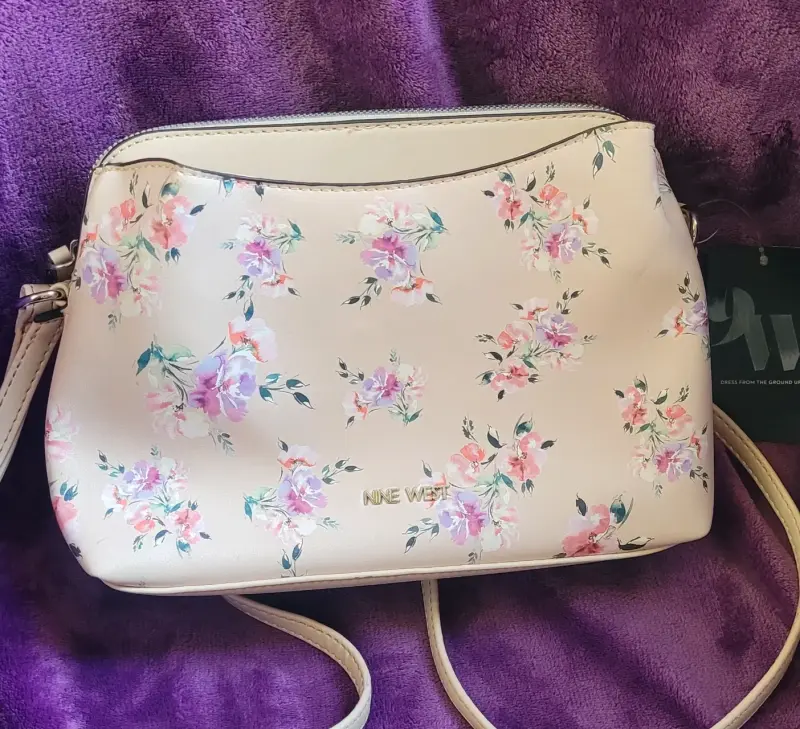 Cartera Nine West floral beige