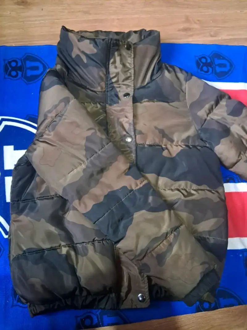 Chaqueta acolchada camuflaje para hombre