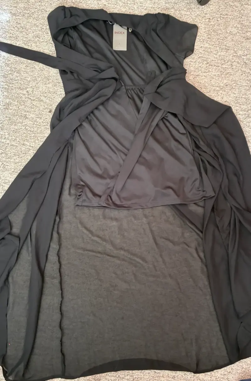 Vestido corto negro nuevo talla M - 2