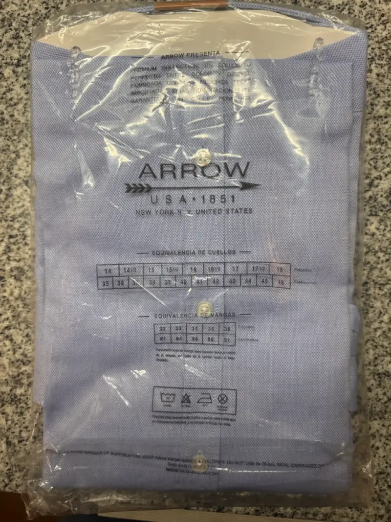 Camisa Azul Hombre Arrow Tailored Fit - 1