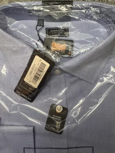 Camisa Azul Hombre Arrow Tailored Fit - miniatura 3