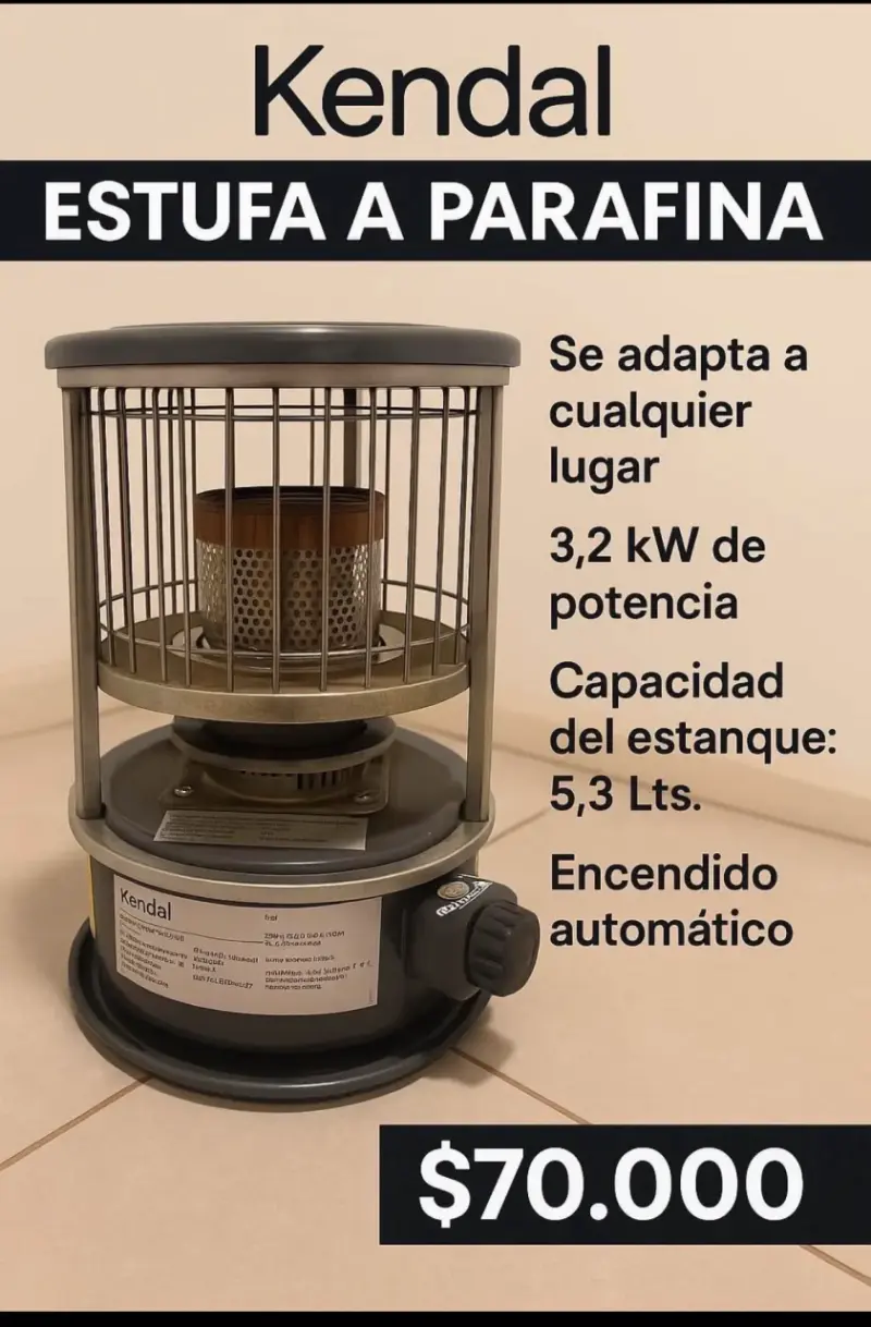 Estufa a parafina Kendal 3,2 kW - 1