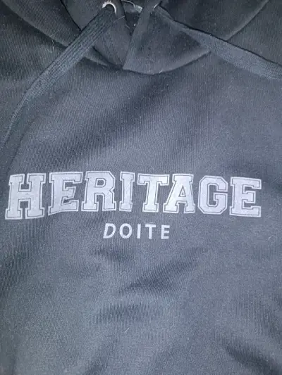 Polerón con capucha negro Doite Heritage - miniatura 3