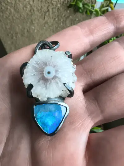 Colgante de piedra natural ópalo australiano - miniatura 1