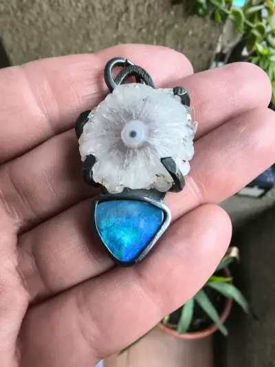 Colgante de piedra natural ópalo australiano - miniatura 5