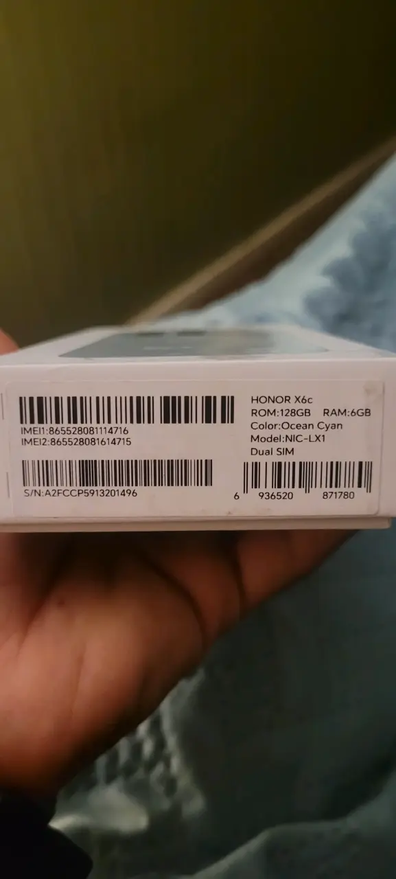 Smartphone Honor X6c color cian con 128GB - 3