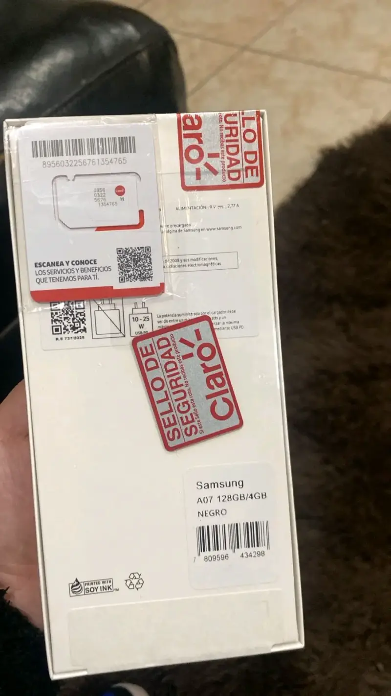 Samsung Galaxy A07 128GB Negro Nuevo - 2