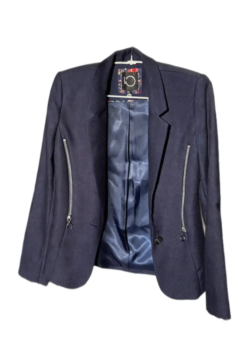 Blazer Io azul marino con cierre metálico - 1