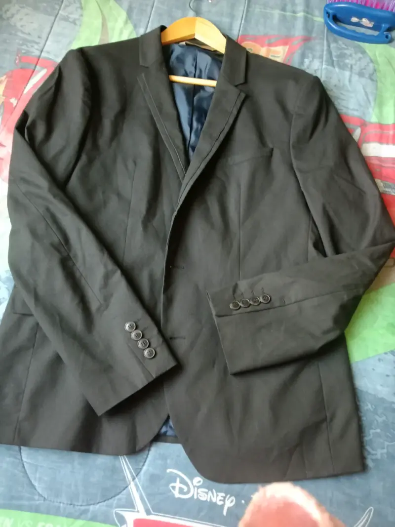 Blazer negro elegante para hombre Zara - 1