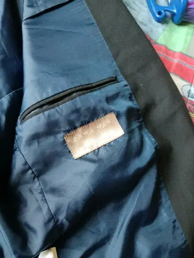 Blazer negro elegante para hombre Zara - miniatura 3