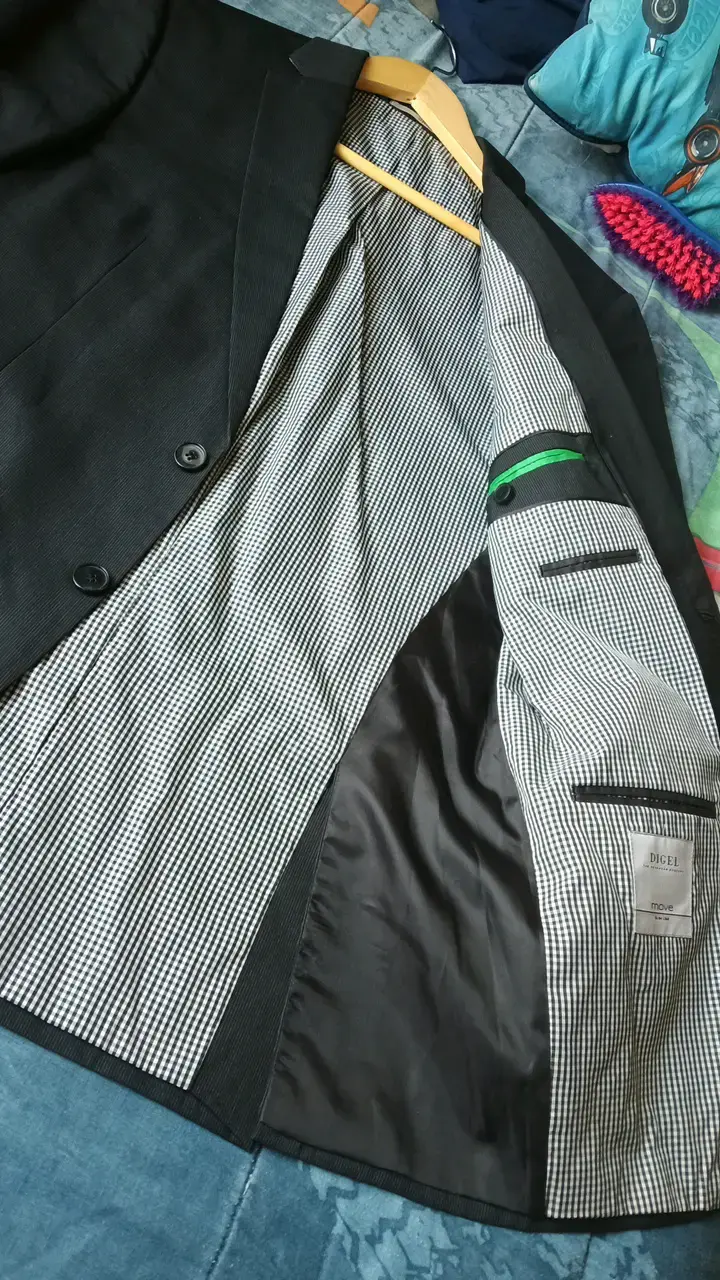 Blazer negro elegante para hombre Digel - 3