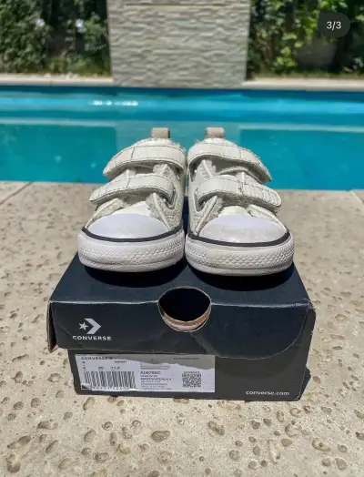 Zapatillas Converse para niños blancas unisex - miniatura 1