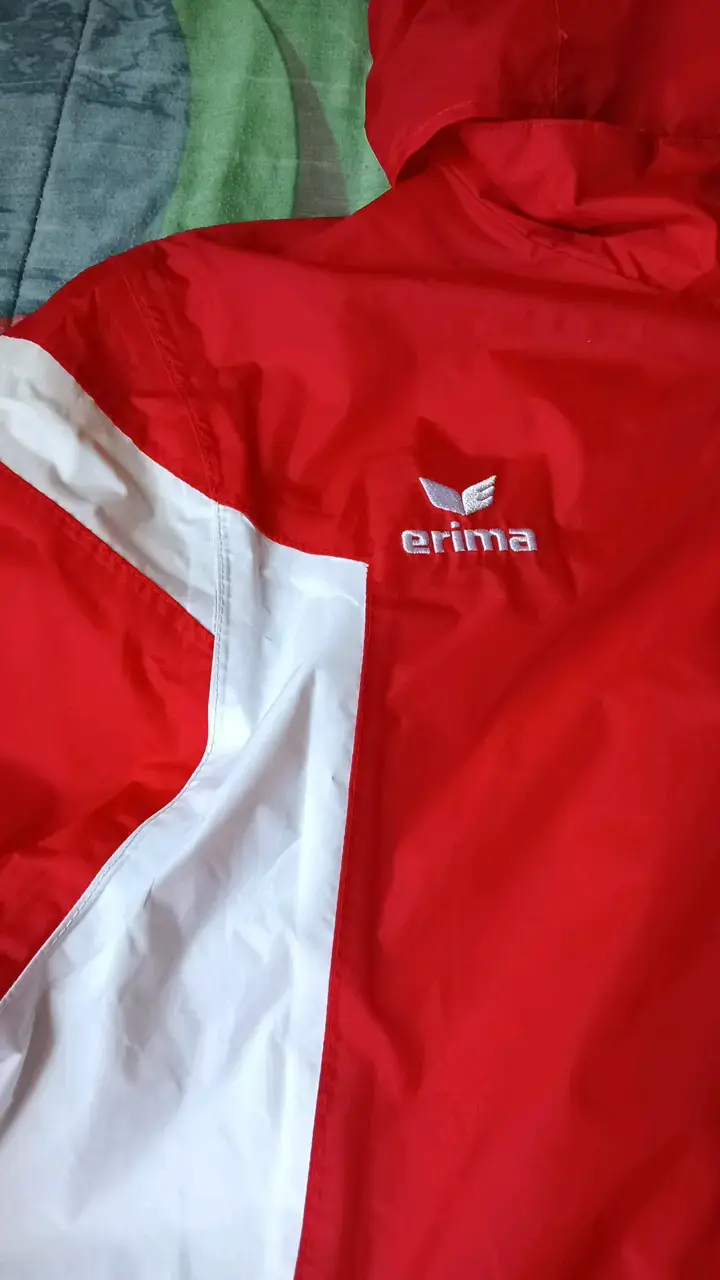 Chaqueta deportiva roja Erima con capucha - 3