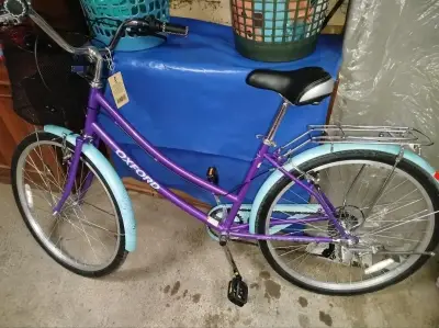Bicicleta Oxford 26'' Morada con Canasto - miniatura 1