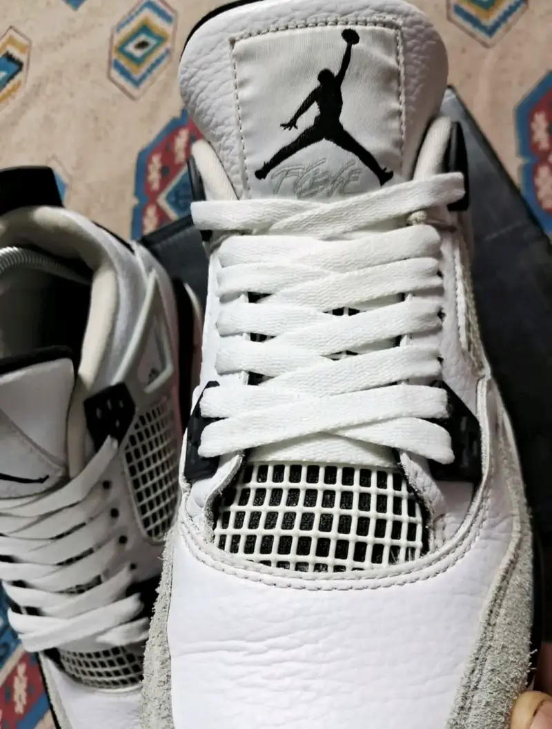 Zapatillas blancas Air Jordan retro 4 originales - 4