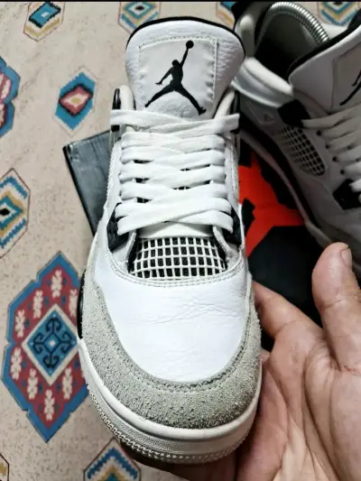 Zapatillas blancas Air Jordan retro 4 originales - miniatura 5