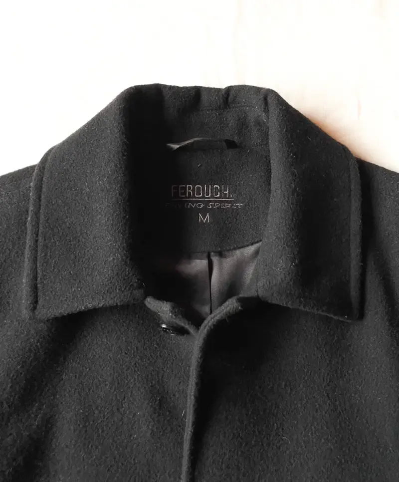 Abrigo negro Ferouch de lana para hombre - 2